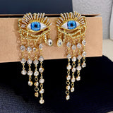 Vintage Artificial Crystal Earrings